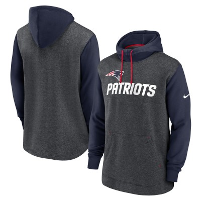 Толстовка New England Patriots Nike Surrey Legacy - Heathered Charcoal/Navy