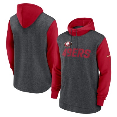 Толстовка San Francisco 49ers Nike Surrey Legacy - Heathered Charcoal/Scarlet