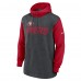 Толстовка San Francisco 49ers Nike Surrey Legacy - Heathered Charcoal/Scarlet