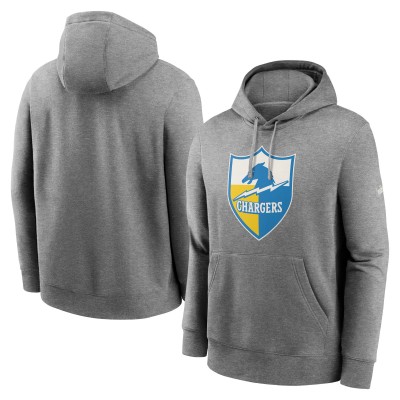 Толстовка Los Angeles Chargers Nike Rewind Club Fleece - Heathered Gray