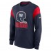New York Giants Nike Heather Navy Rewind Playback Helmet Long Sleeve T-Shirt