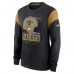 Футболка с длинным рукавом New Orleans Saints Nike Heather Black Rewind Playback Helmet