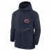 Толстовка на молнии Chicago Bears Nike Spacer Raglan Performance - Navy