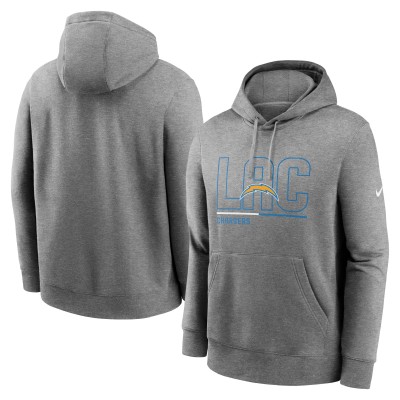 Толстовка Los Angeles Chargers Nike City Code Club Fleece - Heathered Gray