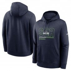 Толстовка Seattle Seahawks Nike City Code Club Fleece - College Navy