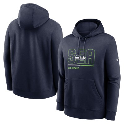 Толстовка Seattle Seahawks Nike City Code Club Fleece - College Navy