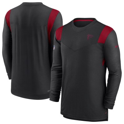 Футболка с длинным рукавом Atlanta Falcons Nike Sideline Tonal Logo Performance Player - Black