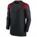 Футболка с длинным рукавом Atlanta Falcons Nike Sideline Tonal Logo Performance Player - Black