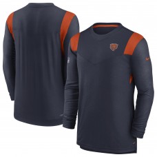 Футболка с длинным рукавом Chicago Bears Nike Sideline Tonal Logo Performance Player - Navy