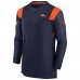 Футболка с длинным рукавом Denver Broncos Nike Sideline Tonal Logo Performance Player - Navy