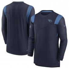 Футболка с длинным рукавом Tennessee Titans Nike Sideline Tonal Logo Performance Player - Navy