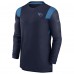 Футболка с длинным рукавом Tennessee Titans Nike Sideline Tonal Logo Performance Player - Navy