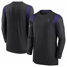 Футболка с длинным рукавом Minnesota Vikings Nike Sideline Tonal Logo Performance Player - Black