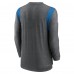 Los Angeles Chargers Nike Charcoal Sideline Tonal Logo Performance Player Long Sleeve T-Shirt