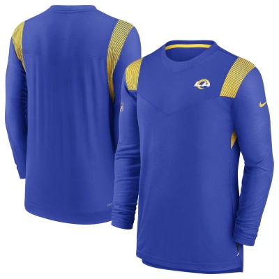 Los Angeles Rams Nike Royal Sideline Tonal Logo Performance Player Long Sleeve T-Shirt