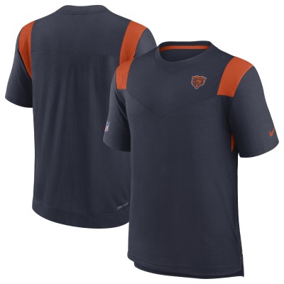 Футболка Chicago Bears Nike Sideline Tonal Logo Performance Player - Navy