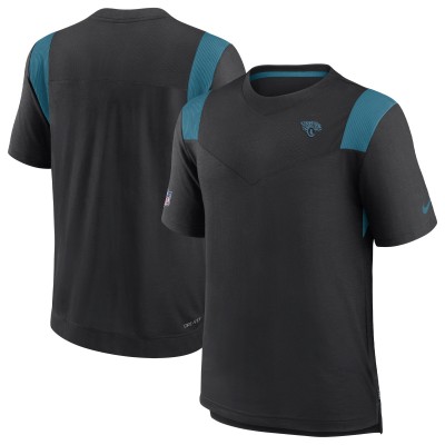 Jacksonville Jaguars Nike Black Sideline Tonal Logo Performance Player T-Shirt