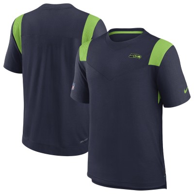 Футболка Seattle Seahawks Nike Sideline Tonal Logo Performance Player - College Navy