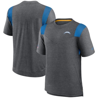 Футболка Los Angeles Chargers Nike Sideline Tonal Logo Performance Player - Heather Charcoal
