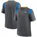 Футболка Los Angeles Chargers Nike Sideline Tonal Logo Performance Player - Heather Charcoal