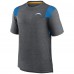 Футболка Los Angeles Chargers Nike Sideline Tonal Logo Performance Player - Heather Charcoal