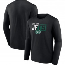New York Jets One Two Long Sleeve T-Shirt - Black