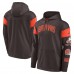 Толстовка Cleveland Browns Nike Brown Brownie The Elf Sideline Athletic Arch Jersey Performance