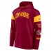 Игровая джерси Толстовка Washington Commanders Nike Sideline Athletic Arch Performance - Burgundy