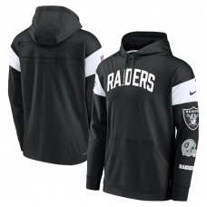 Толстовка Las Vegas Raiders Nike Sideline Athletic Arch Jersey Performance - Black/White