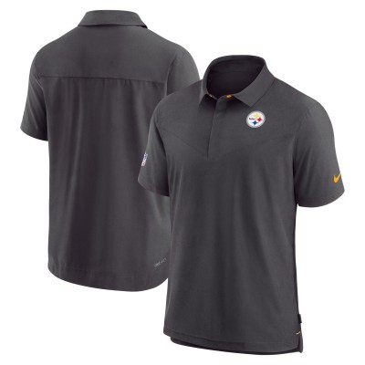 Pittsburgh Steelers Nike Black Sideline Lockup Performance Polo