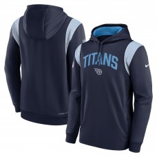 Толстовка Tennessee Titans Nike Sideline Athletic Stack Performance - Navy