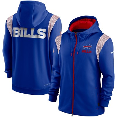 Толстовка на молнии Buffalo Bills Nike Performance Sideline Lockup - Royal