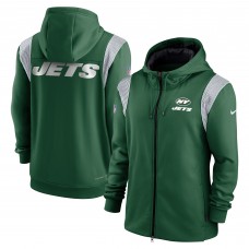 Толстовка на молнии New York Jets Nike Performance Sideline Lockup - Green