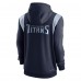 Толстовка на молнии Tennessee Titans Nike Performance Sideline Lockup - Navy