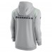 Толстовка на молнии Seattle Seahawks Nike Performance Sideline Lockup - Gray