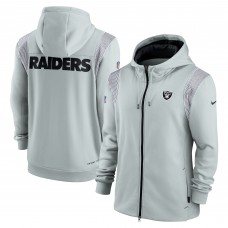 Толстовка на молнии Las Vegas Raiders Nike Performance Sideline Lockup - Silver