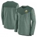 Green Bay Packers Nike Green Sideline Lockup Performance Quarter-Zip Top