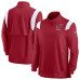 Arizona Cardinals Nike Cardinal Sideline Coaches Chevron Lockup Quarter-Zip Top Arizona Cardinals Nike Cardinal Sideline Coaches Chevron Lockup Quarter-Zip Top