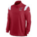 Arizona Cardinals Nike Cardinal Sideline Coaches Chevron Lockup Quarter-Zip Top
