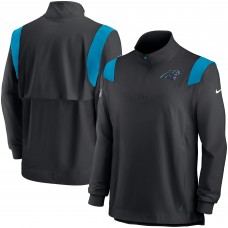 Кофта на короткой молнии Carolina Panthers Nike Sideline Coach Chevron Lockup - Black