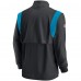 Кофта на короткой молнии Carolina Panthers Nike Sideline Coach Chevron Lockup - Black