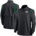 Кофта с длинным рукавом на короткой молнии New York Jets Nike Sideline Coach Chevron Lockup - Black Кофта с длинным рукавом на короткой молнии New York Jets Nike Sideline Coach Chevron Lockup - Black