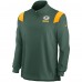 Кофта на короткой молнии Green Bay Packers Nike Sideline Coach Chevron Lockup - Green