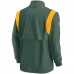 Кофта на короткой молнии Green Bay Packers Nike Sideline Coach Chevron Lockup - Green