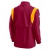 Кофта с длинным рукавом на короткой молнии Washington Commanders Nike Sideline Coach Chevron Lockup - Burgundy