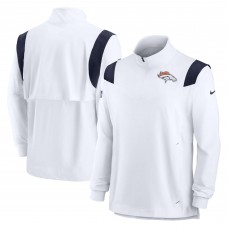 Кофта с длинным рукавом Denver Broncos Nike Sideline Coaches Chevron Lockup - White
