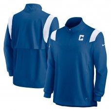 Кофта с длинным рукавом на короткой молнии Indianapolis Colts Nike Sideline Coach Chevron Lockup - Royal