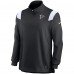 Кофта на короткой молнии Atlanta Falcons Nike Sideline Coach Chevron Lockup - Black/White