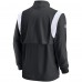 Кофта на короткой молнии Atlanta Falcons Nike Sideline Coach Chevron Lockup - Black/White