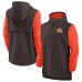 Толстовка Cleveland Browns Nike Brown/Orange Sideline Player Quarter-Zip
